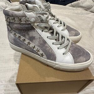 Vintage Havana High Top Size 8 - Silver